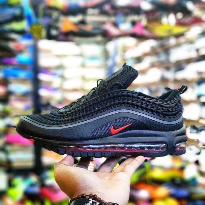 nike air max 97 black red blue