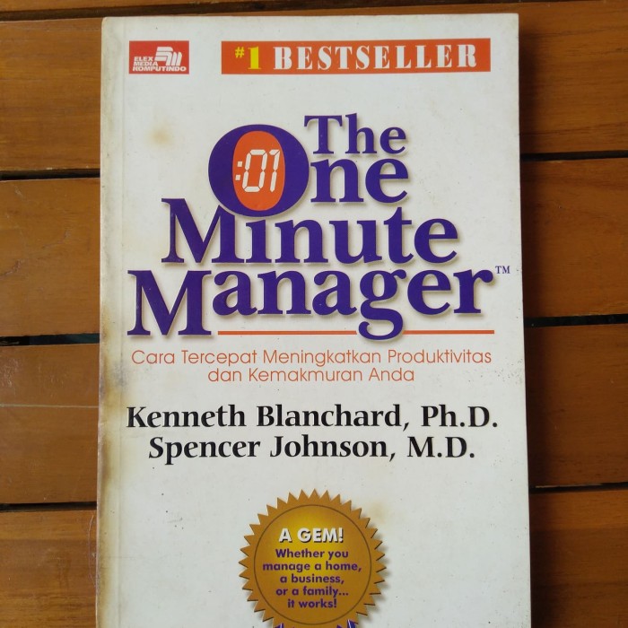 Jual Buku One Minute Manager Ken Blanchard Spencer Johnson M D Kota Bandung Galery Hd Tokopedia