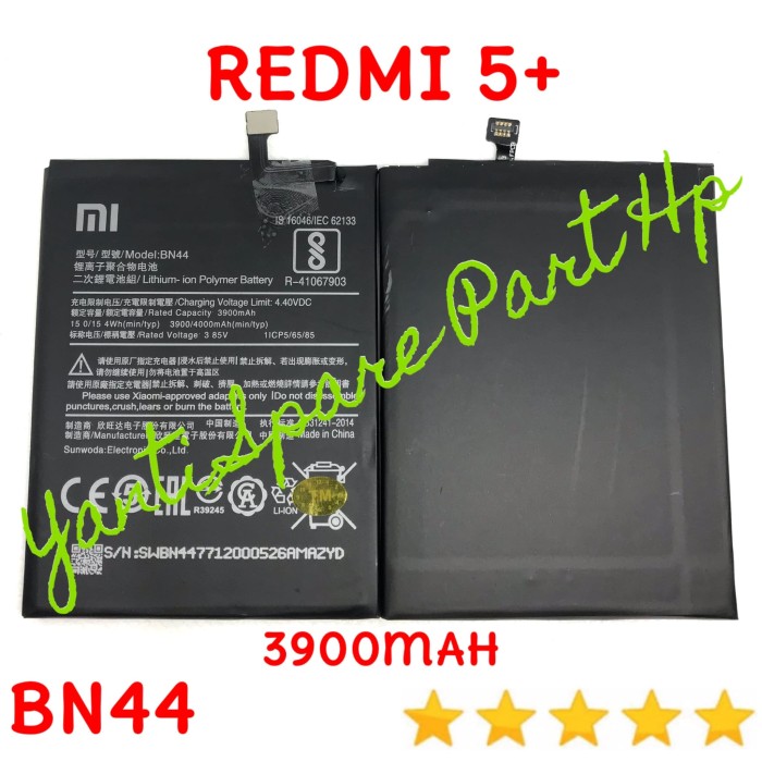 Jual Battery Baterai Batre Xiaomi Redmi 5 Plus BN44