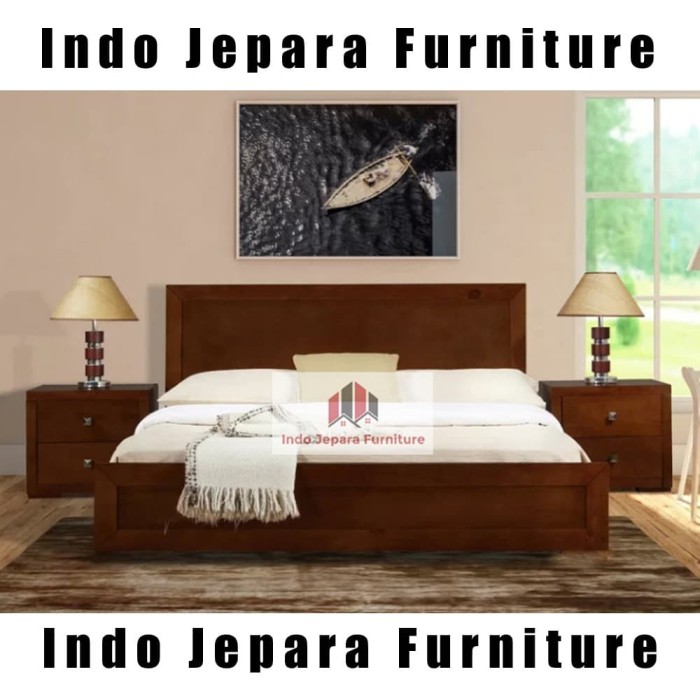 Jual Tempat  Tidur  Minimalis  Jati Jepara Dipan Terbaru  