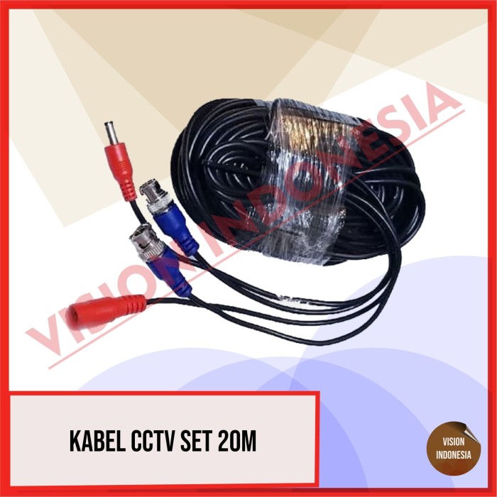 Jual KABEL CCTV SET 20M Cocok utk Camera HD - Jakarta Pusat - VISION