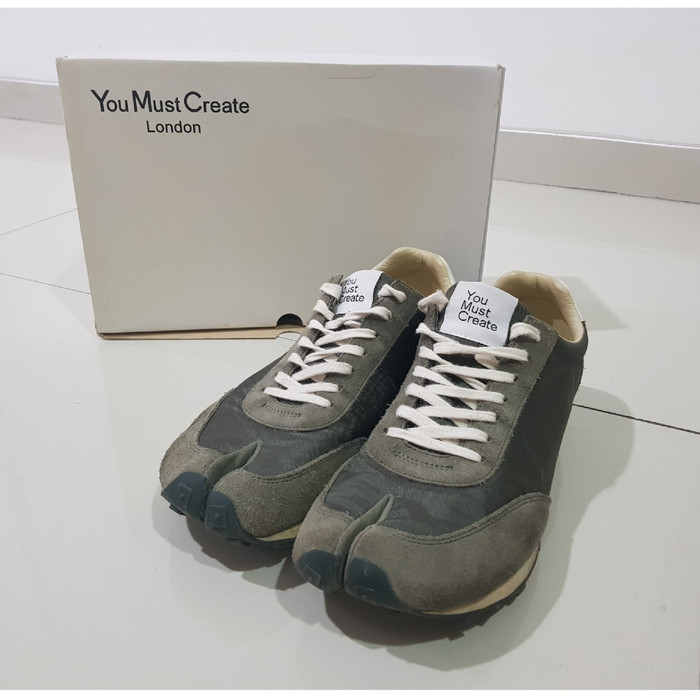 olive color sneakers