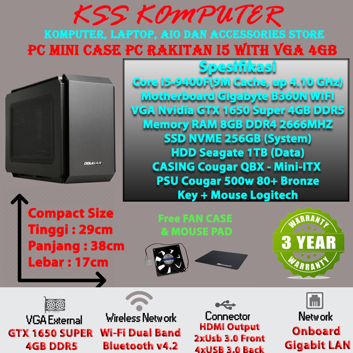 Jual Baru Komputer Mini Mini PC Gaming Core i5 Mini ITX 