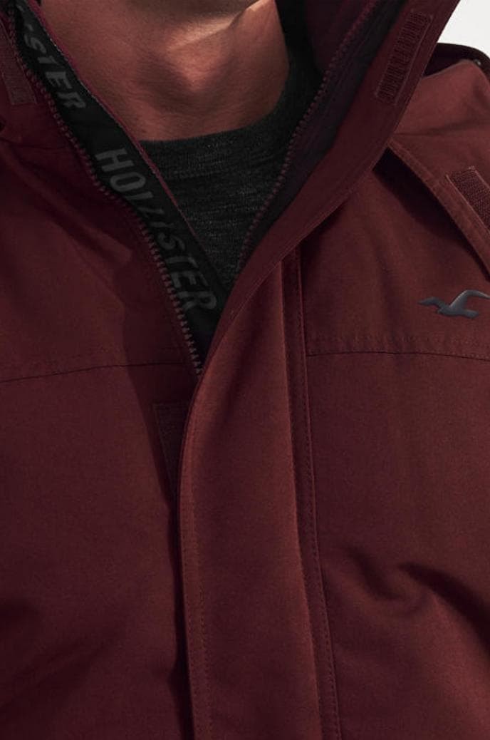 hollister sherpa hoodie mens