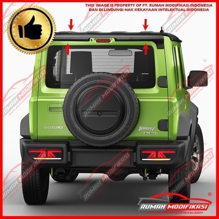 Jual SPOILER SUZUKI JIMNY 2018 2020 PLASTIC ABS UNPAINTED Kota