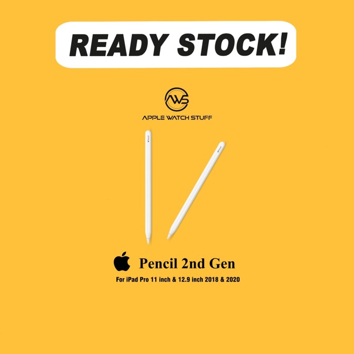 Jual Apple Pencil 2nd Gen for iPad Pro 11 & 12.9 inch 4th