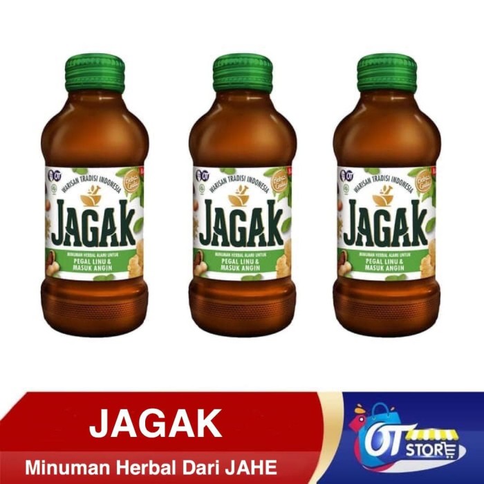 Promo JAGAK MINUMAN HERBAL DARI JAHE [ISI 3 BOTOL] - Kota