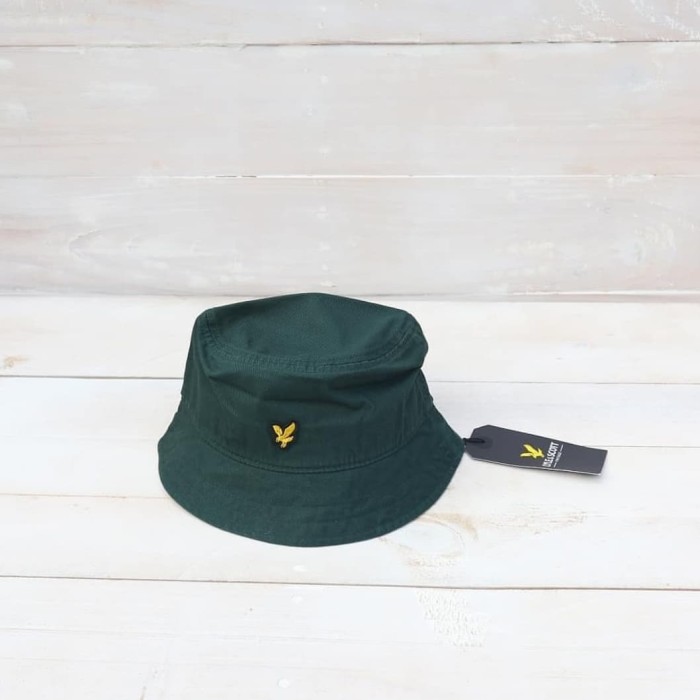 lyle and scott bucket hat green