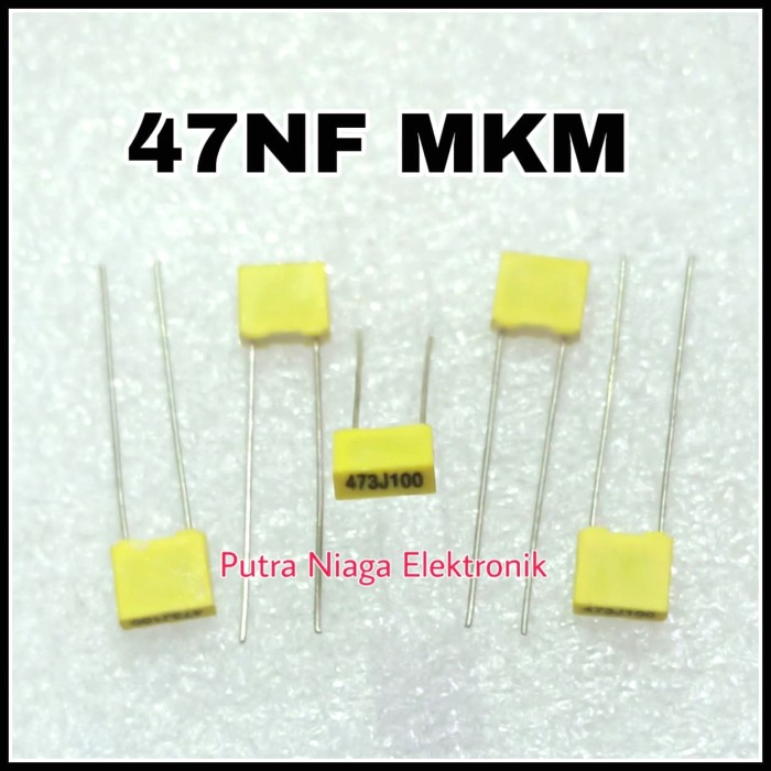 Jual Kapasitor 47NF MKM 473 J 100V Capacitor 47N 0,047uF Non Polar ...
