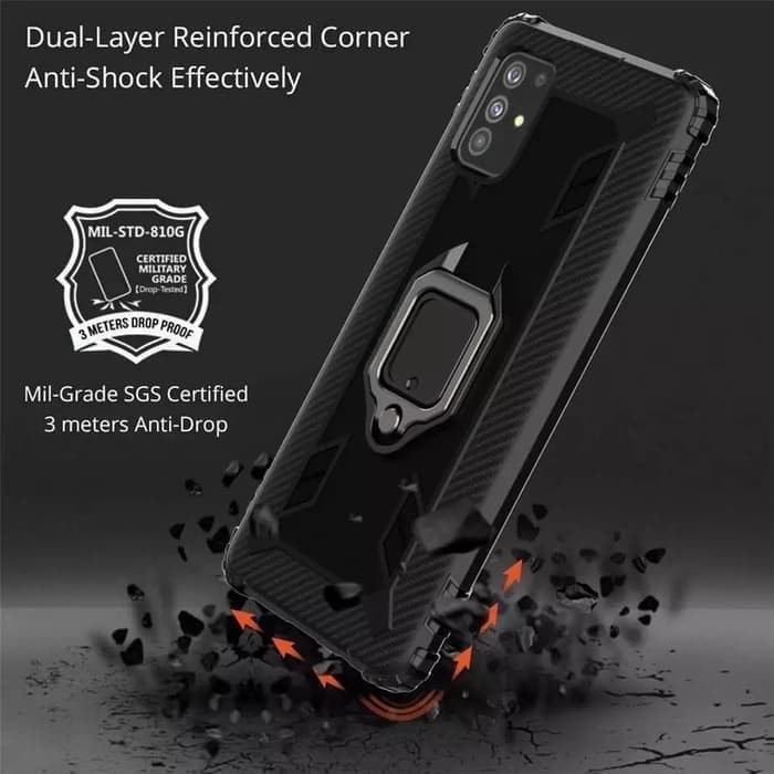 Jual SAMSUNG GALAXY A51 A515 CASE ULTIMATE RUGGED RING