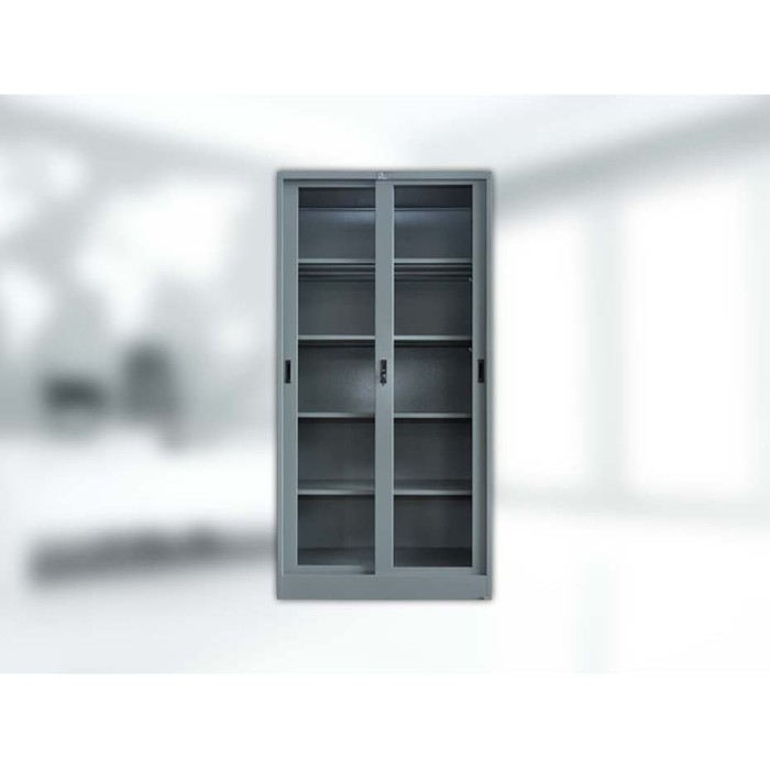 Jual LEMARI  ARSIP  MUSTANG CUPBOARD PINTU KACA DORONG 