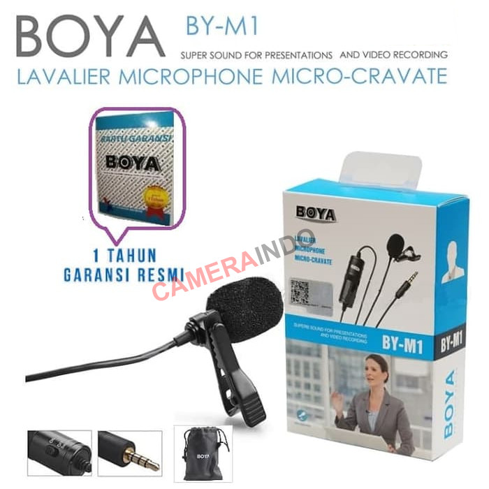 Jual Microphone Mic Clip On Boya BY-M1 Lavalier - M1