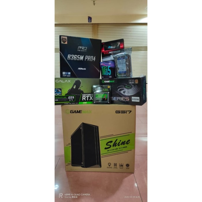 Jual PC RAKITAN GAMING DESIGN INTEL i5 9400F RAM 16GB 