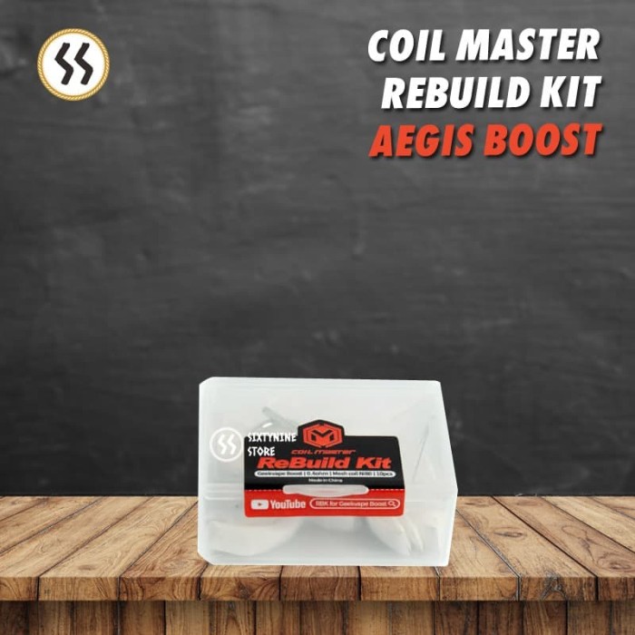 Jual RBK AEGIS BOOST 0.4 OHM by COIL MASTER REBUILD KIT