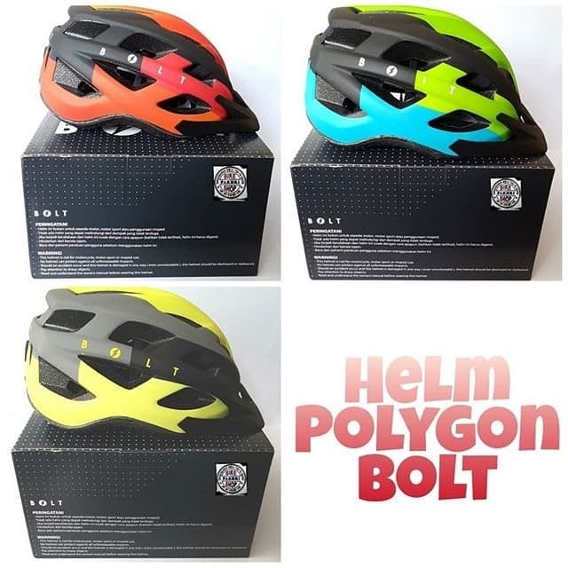 Jual Helm  Sepeda  MTB Roadbike merk Bolt  by Polygon  