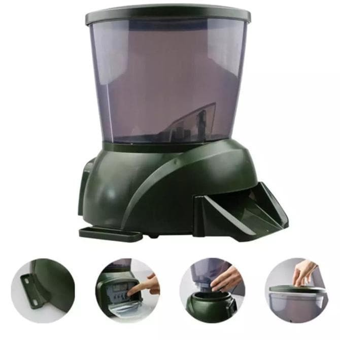automatic pond fish feeder