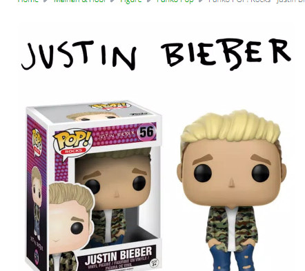 justin bieber funko pop