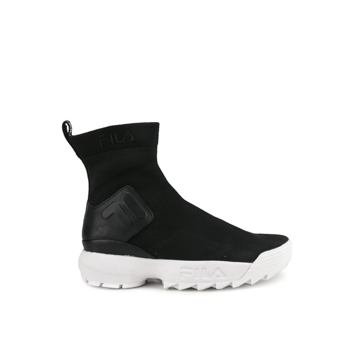 Promo FILA Sepatu Sneakers Wanita Disruptor Stretch - Black/Black/White - 37 - Kab. Bandung 