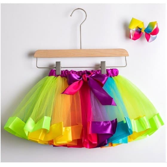 Jual rok tutu pelangi dan aksesoris rambut untuk anak ...