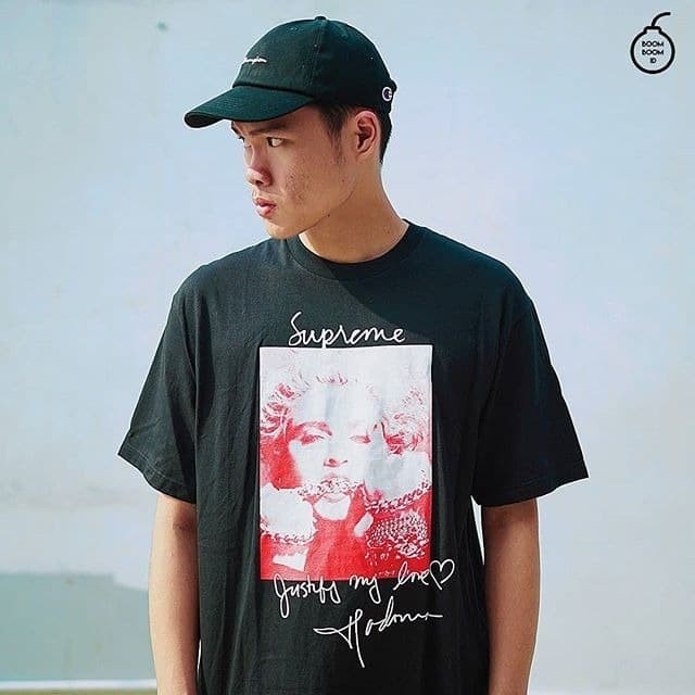 supreme madonna tee black