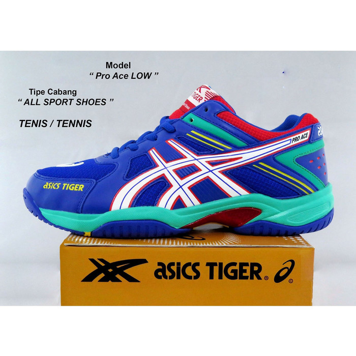 Jual Sepatu Asics Tiger Tennis Tenis PRO ACE LOW (Nike Adidas Reebok) Raket  - Biru, 39 - Jakarta Barat - DoBan 89 Sport | Tokopedia