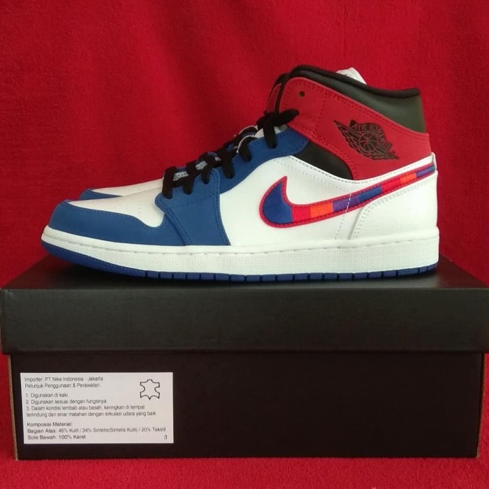 jordan 1 red and blue swoosh