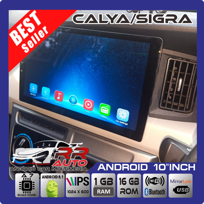 Jual Calya/Sigra head unit android 10in (free kamera + socket pnp