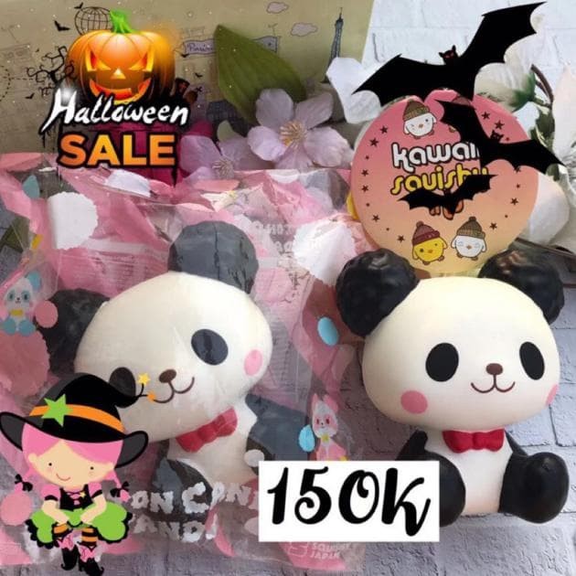 cotton candy panda squishy