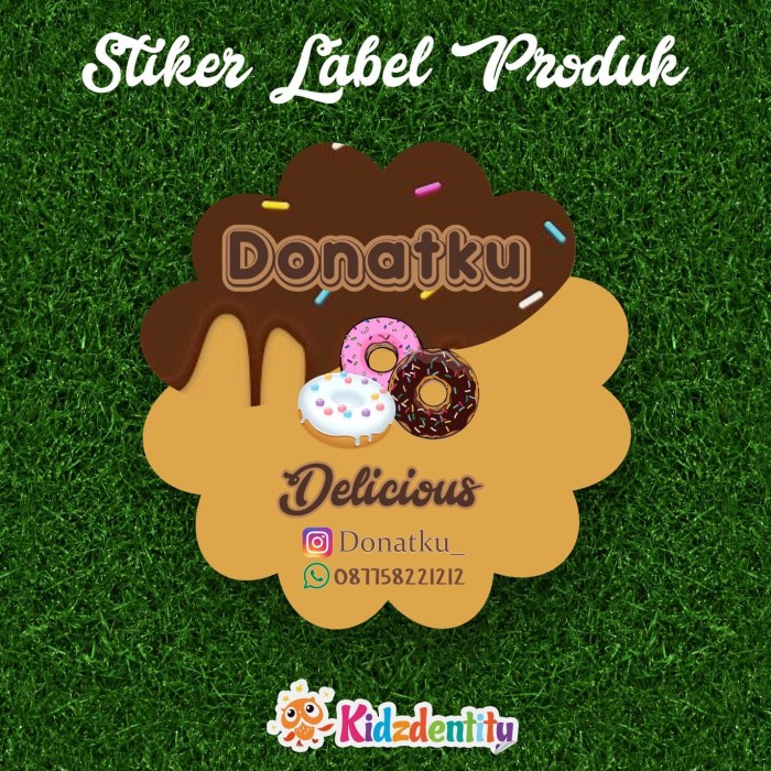 20+ Inspirasi Stiker Jualan Donat