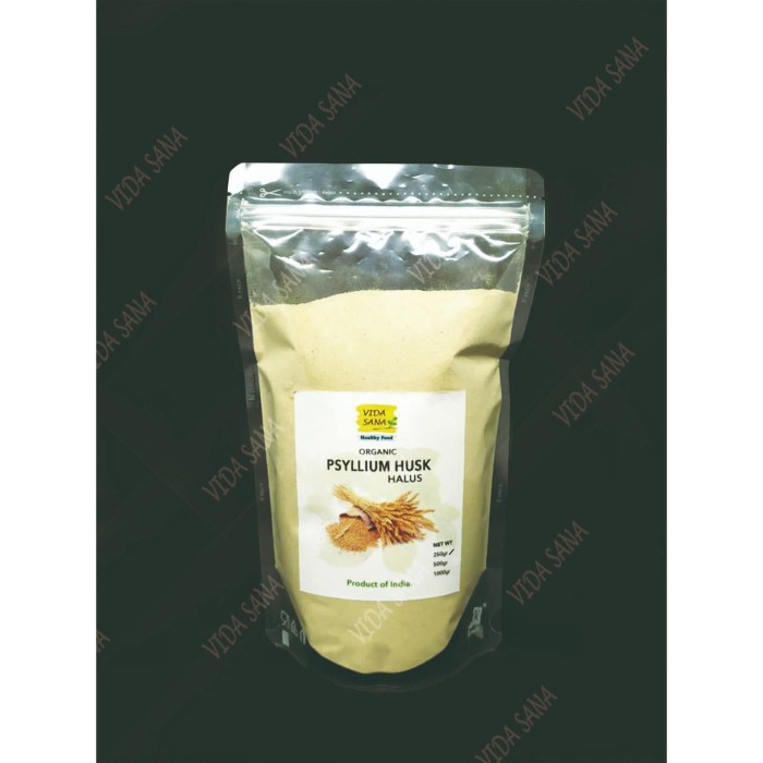 Jual Organic Psyllium Husk Halus 250gr Jakarta Barat Vida Sana Tokopedia