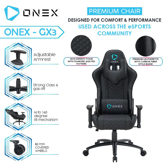 Jual Kursi Gaming ONEX  GX3 Australia Design And Tested 