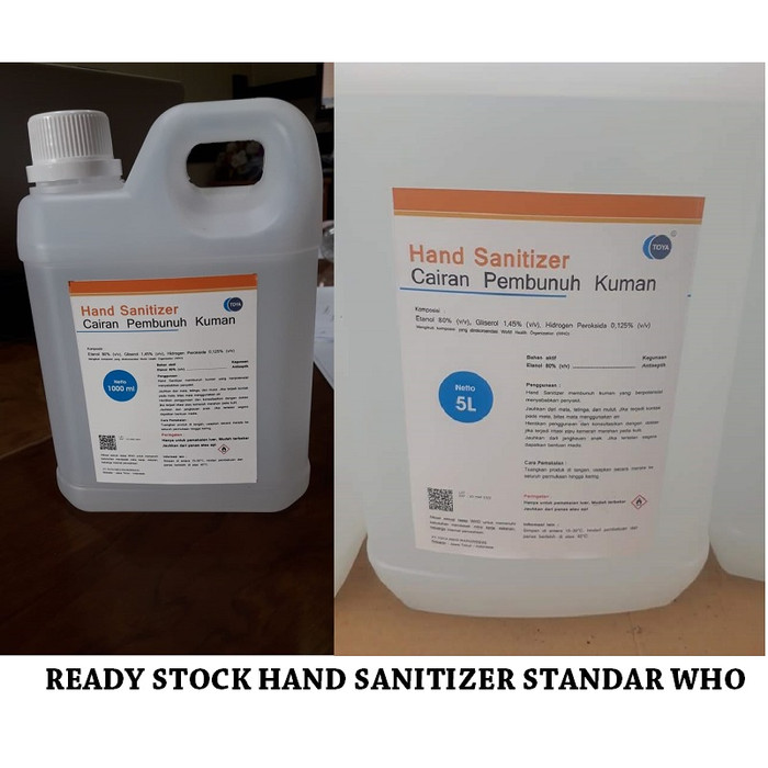 Jual READY WHO Hand Sanitizer 5 Liter Hand Sanitizer 1 ...