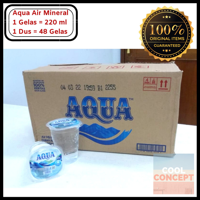 Harga 1 Dus Air Mineral Gelas Jual Aqua Gelas Air Mineral 220 Ml 1 Dus Karton Isi 48 Cup Air 7691