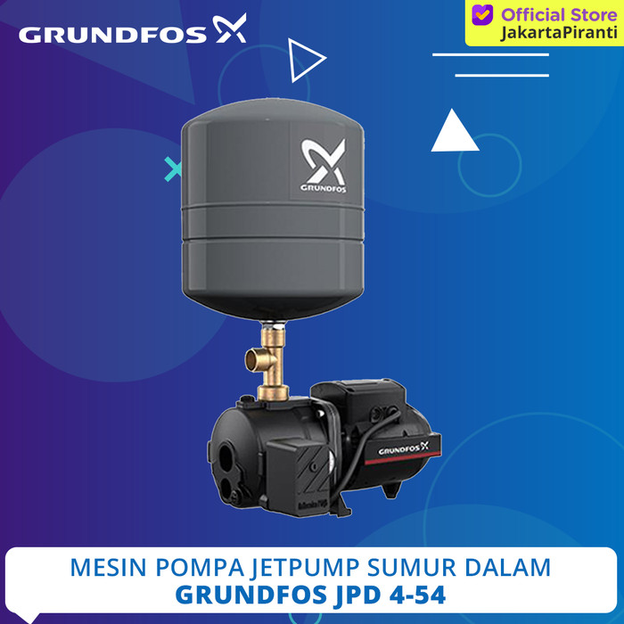 Jual Mesin Pompa Air Sumur Dalam Jetpump Grundfos JPD 4-54 PT - JD