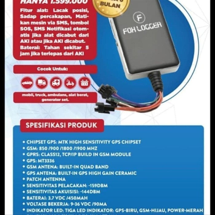 Jual Hot Promo Gps Tracker Foxlogger Fl 168 Bonus Sim Card Pulsa 6 Bulan Jakarta Barat Muji Store25 Tokopedia