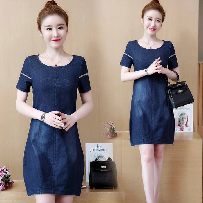 denim dress plus size