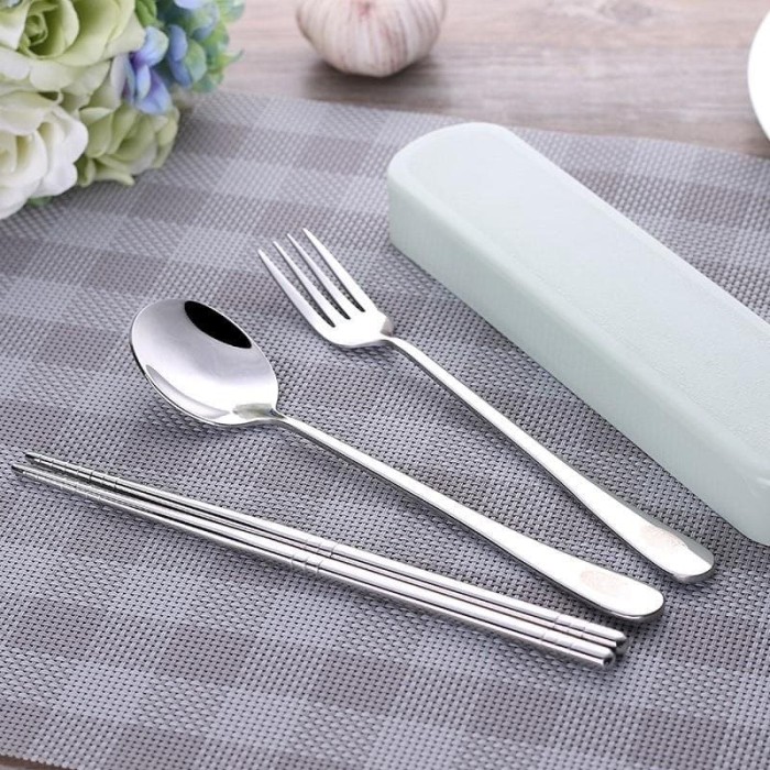 Jual Sendok Garpu Sumpit Korea Set Kotak Paket Cutlery Sujeo