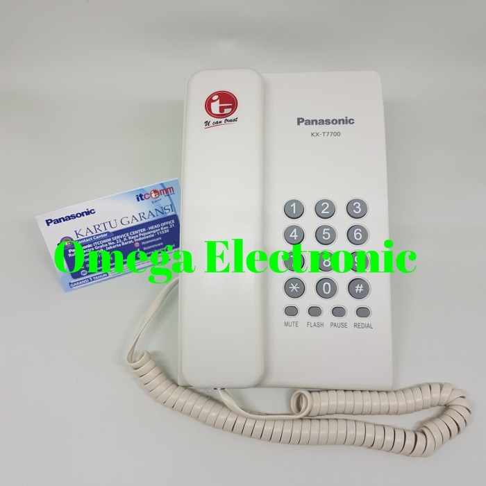 Foto Produk RESMI Panasonic KX-T7700 - Pesawat Telepon Rumah Kantor Single Line dari Omega Electronic