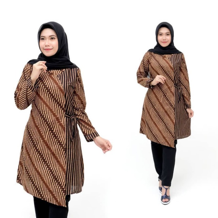Foto Produk Tunik Batik Kimono Atasan Wanita Terbaru dari Meyda_Batik
