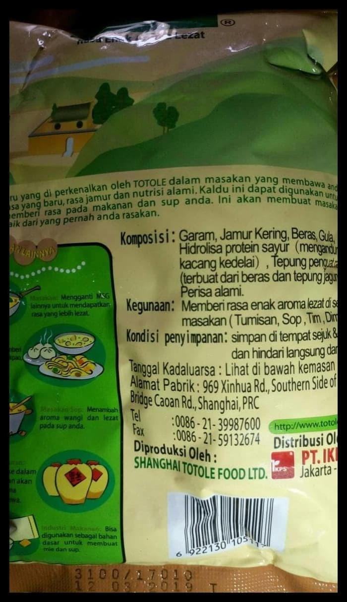 Jual Totole Kaldu Jamur 400 Gram Jakarta Pusat Sexy Hair Tokopedia