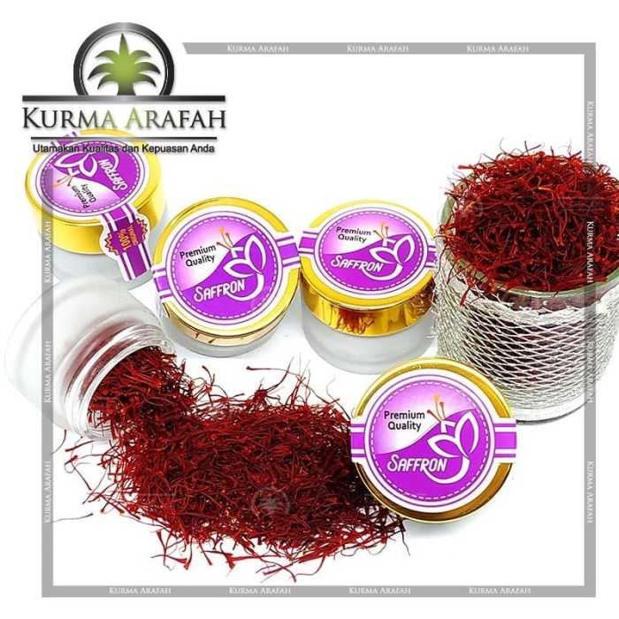 Jual Saffron Premium 0.25 Gram Original Jakarta Pusat Toko Kurma
