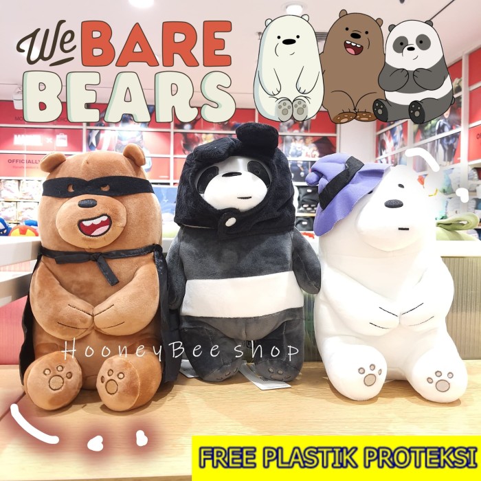 we bare bears doll miniso