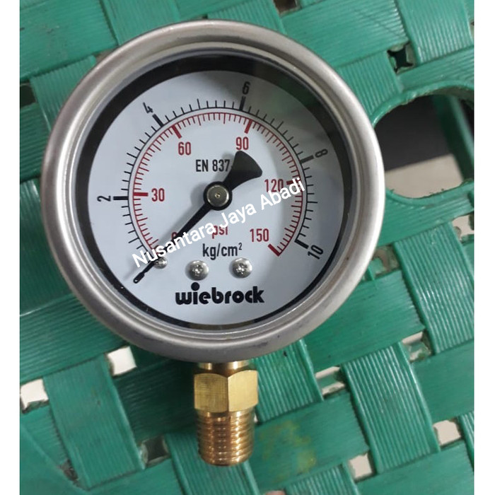 Jual Pressure Gauge Stainless 2 1/2 " inchi 010 bar Jakarta Barat