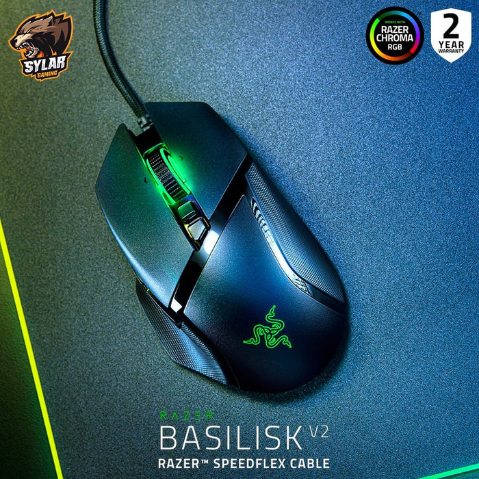 Jual Razer Basilis   k V2 Wired Gaming Mouse - Jakarta Pusat