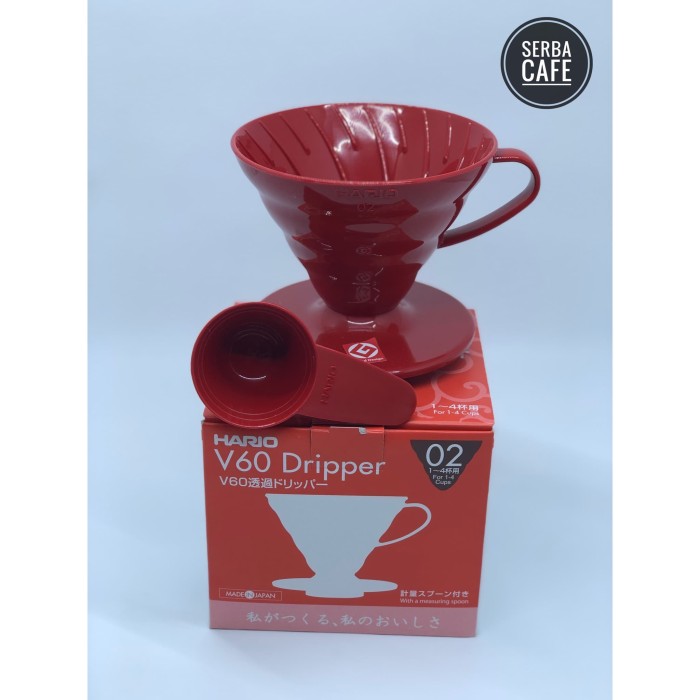 Jual Hario V60 Dripper 02 Red (VD02R) Jakarta Barat Serba Cafe