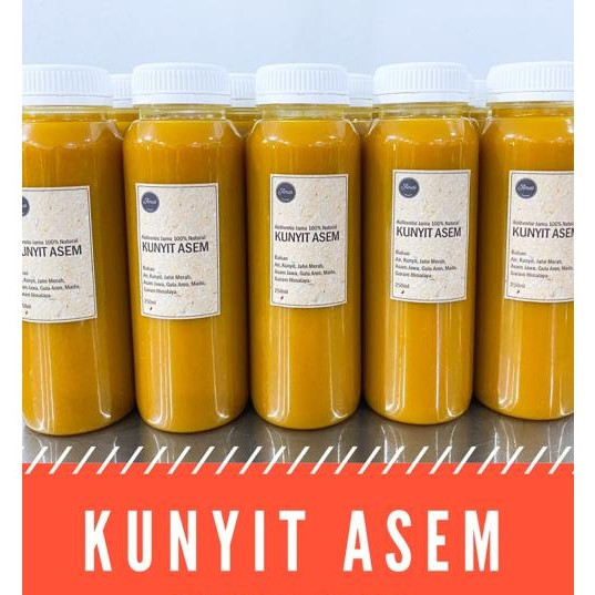 Jual Jamu kunyit asem  250ml sehat jaga imunitas BEST 