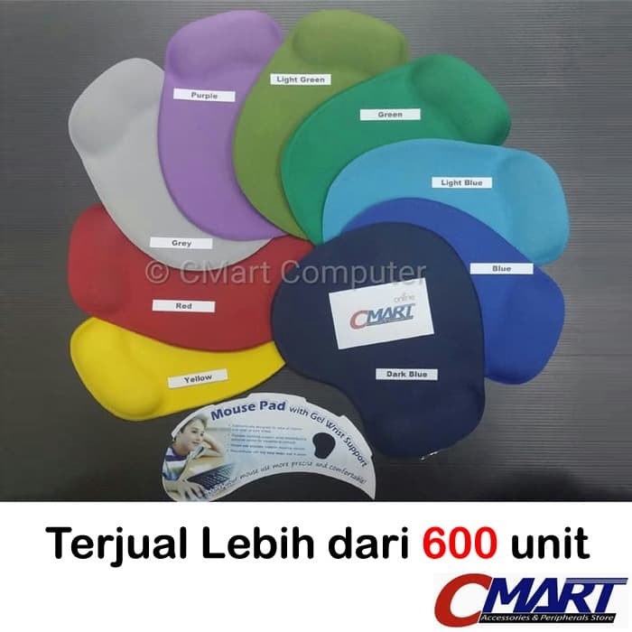 Jual Mousepad Bantal Tebal Warna Color tatakan alas mouse 