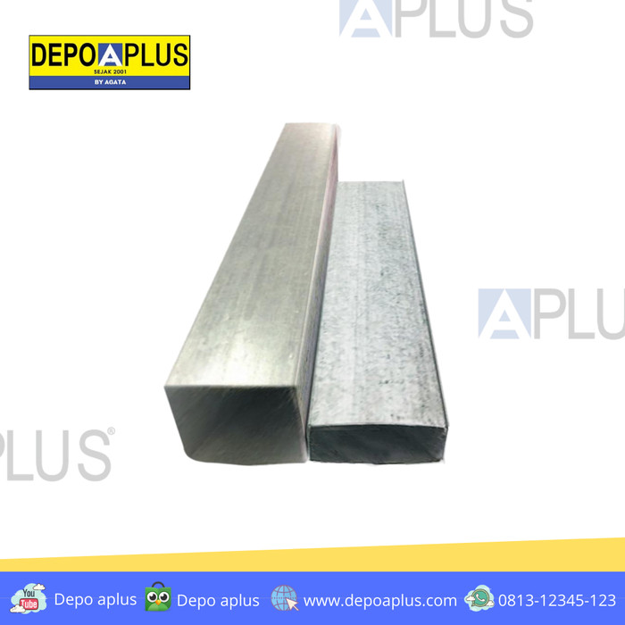 Jual Besi Hollo Hollow Galvanis 2x4 0 35mm Tali Merah Rangka Gypsum Plafon Kota Tangerang Depo Aplus Tokopedia