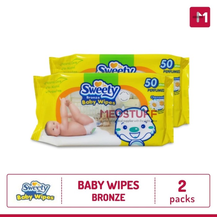 Jual Tissue Sweety Bronze Baby Wipes Tissue Basah Sweety - Jakarta