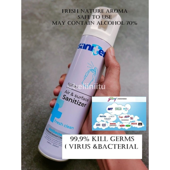 Jual Saniter Air Sanitizer Spray desinfektan anti virus